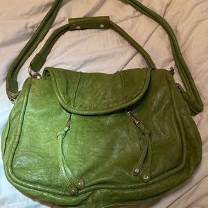 Green leather Joy Gryson bag!